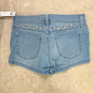 Hollister shortie short nwt Light Blue Jean Shorts with Floral Detail